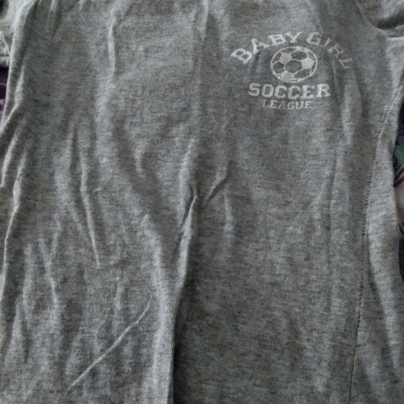 Adorbs l/s babygirl soccer league tight tee sz sm - Picture 2 of 5